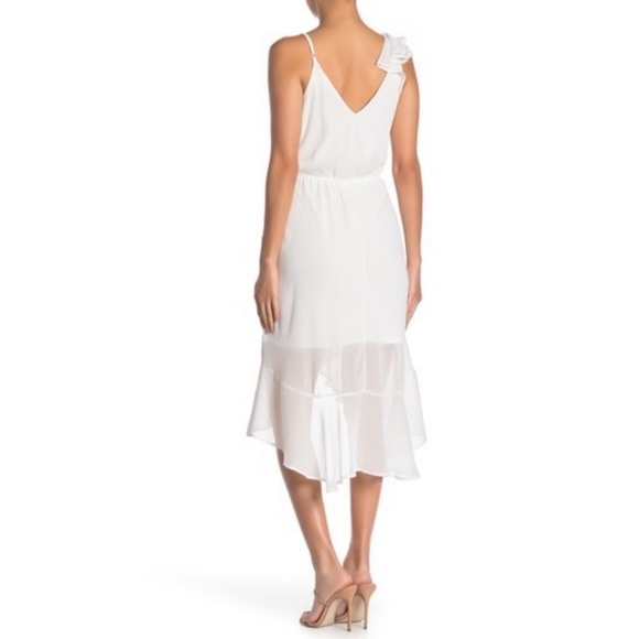 MAX & ASH Ruffle High/Low Hem Dress Size Small - Picture 2 of 6